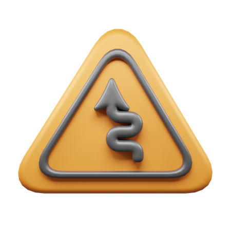 Fahren Sie geradeaus  3D Icon