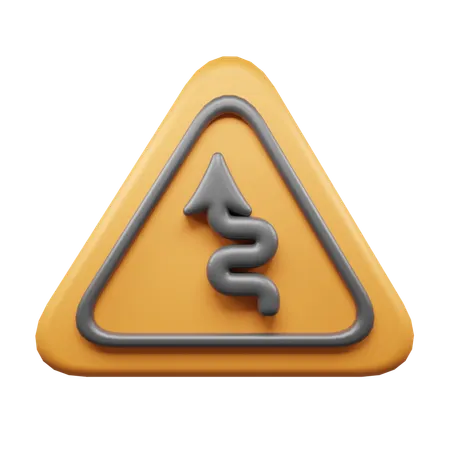 Fahren Sie geradeaus  3D Icon
