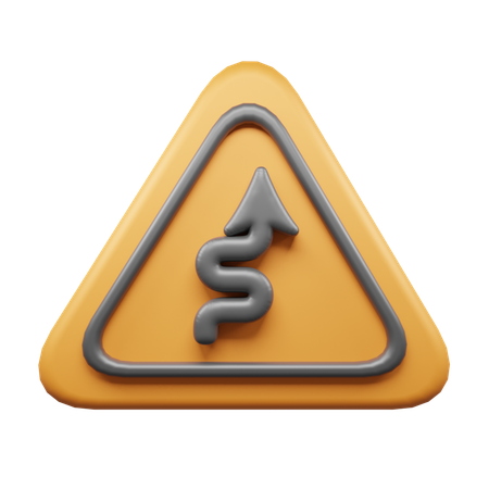 Fahren Sie geradeaus  3D Icon