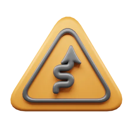 Fahren Sie geradeaus  3D Icon