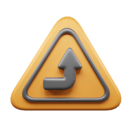 Fahren Sie geradeaus  3D Icon