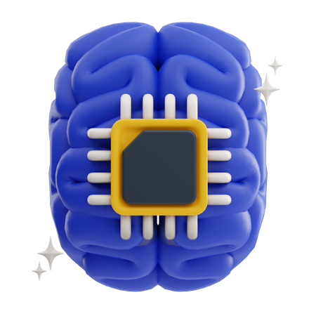 Gehirnchip  3D Icon