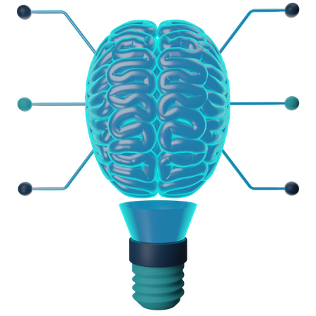 Gehirn Idee  3D Icon