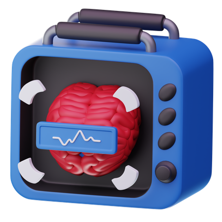Gehirnscanner  3D Icon