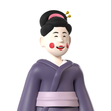 Geisha  3D Icon