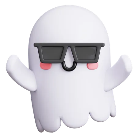 Geist mit Sonnenbrille  3D Icon