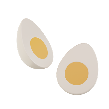 Gekochte Eier  3D Icon