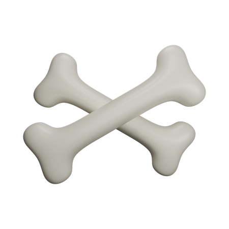 Gekreuzte Knochen  3D Icon