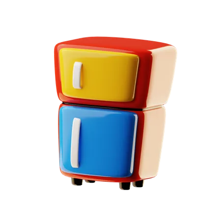 Frigorífico  3D Icon