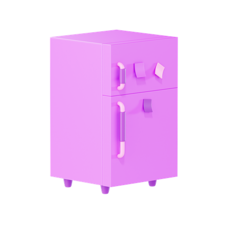 Frigorífico  3D Illustration