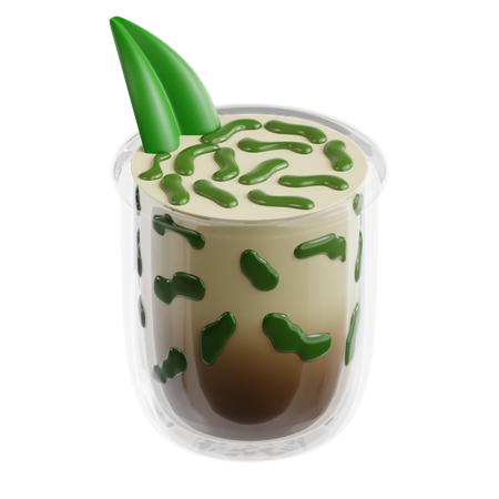 Gelatina de leche de coco (Cendol)  3D Icon