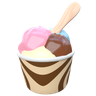 gelato 3d illustration