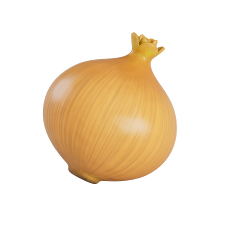 Gelbe Zwiebel  3D Illustration