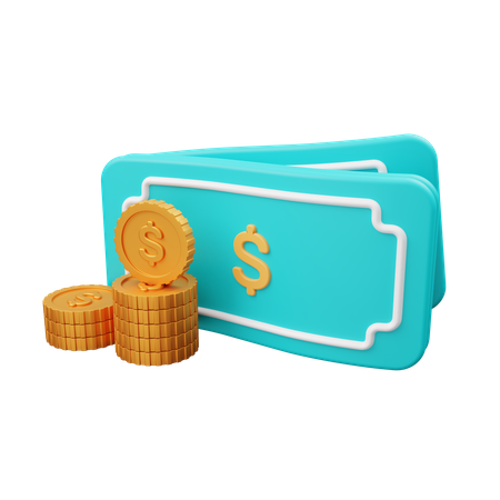 Geld  3D Illustration