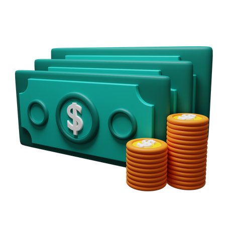 Geld  3D-Symbol