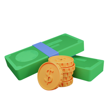 Geld  3D Illustration