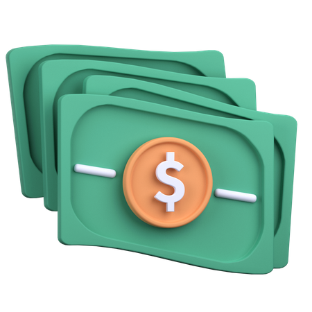 Geld  3D Illustration