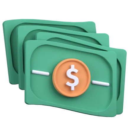 Geld  3D Illustration