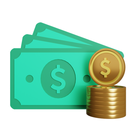 Geld  3D Illustration