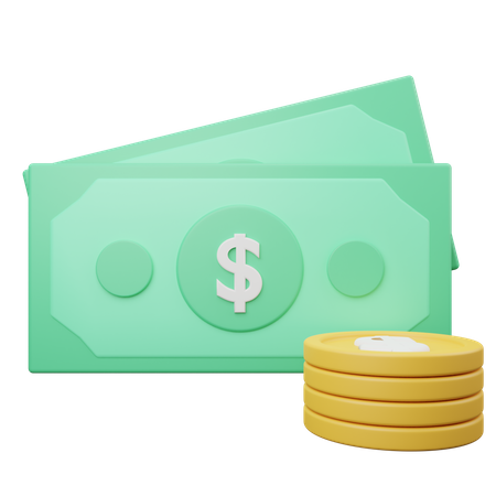 Geld  3D Illustration