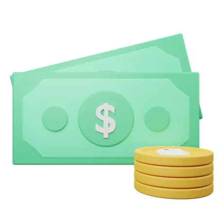 Geld  3D Illustration