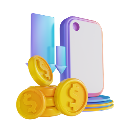 Geld abheben  3D Illustration