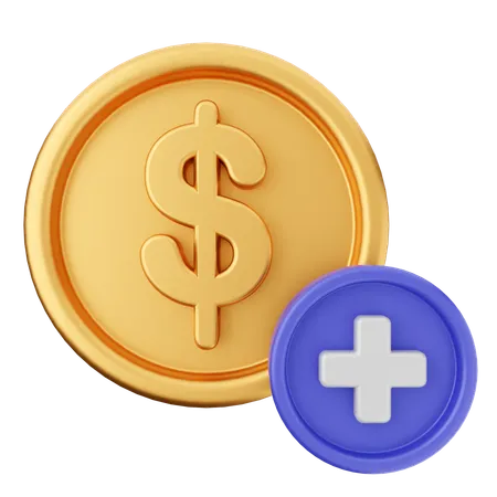 Geld hinzufügen  3D Icon