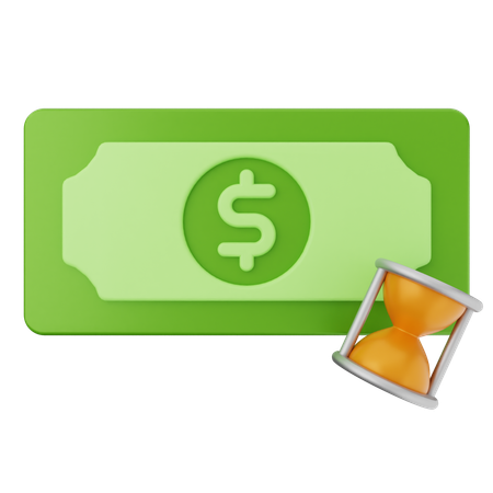 Geld ausstehend  3D Icon