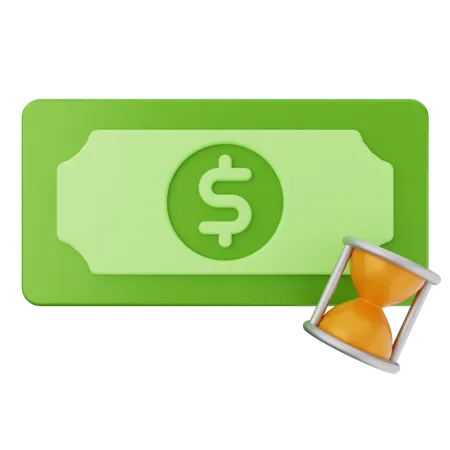 Geld ausstehend  3D Icon