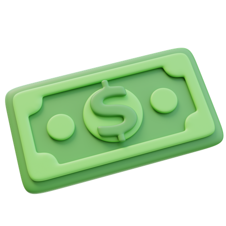 Geld Banknote  3D Icon