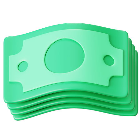 Geld Bargeld  3D Icon