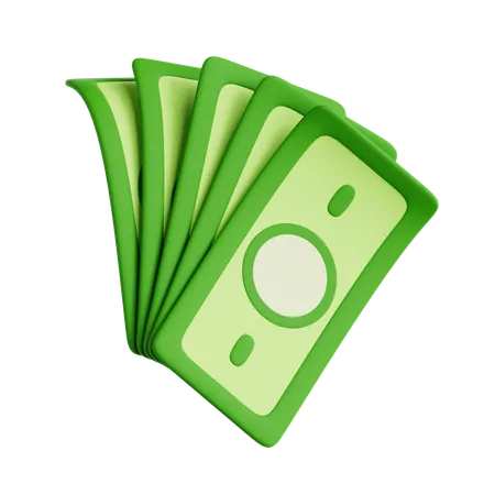 Geld Bargeld  3D Icon