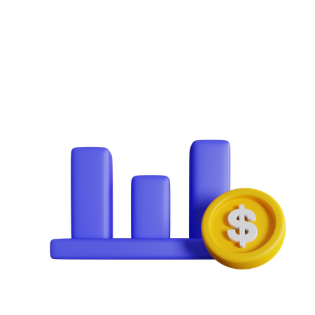 Gelddiagramm  3D Icon