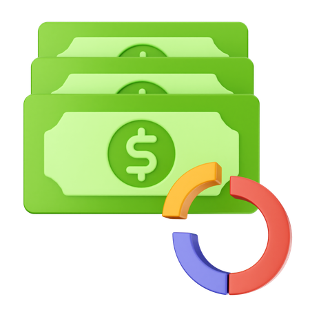 Geld Diagramm Finanzen  3D Icon