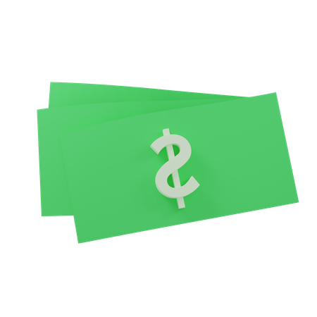 Geld Dollar  3D Icon