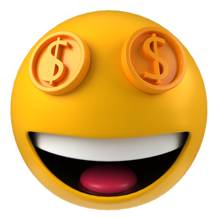 Geld-Emoji  3D Icon