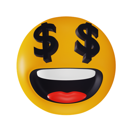 Geld-Emoji  3D Icon