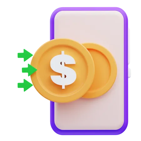 Geld erhalten  3D Icon