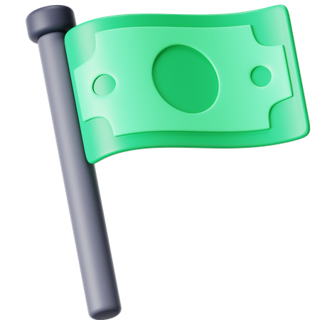 Geld Flagge  3D Icon