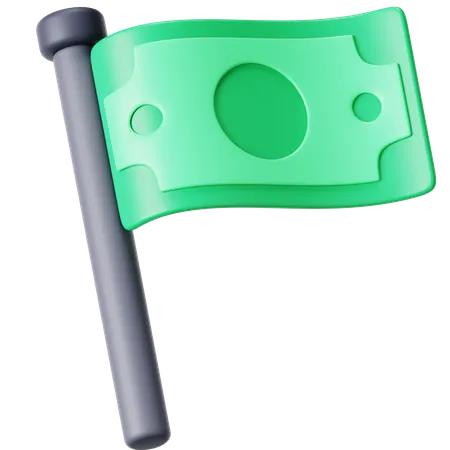 Geld Flagge  3D Icon