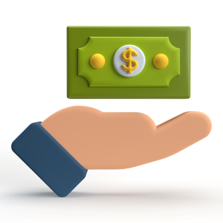 Geld geben  3D Icon