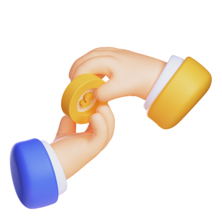 Geld geben  3D Icon
