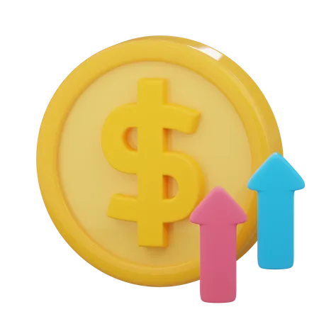 Geld Gewinn  3D Icon