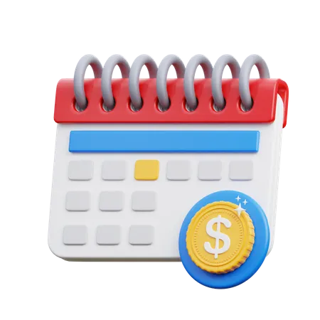 Geldkalender  3D Icon