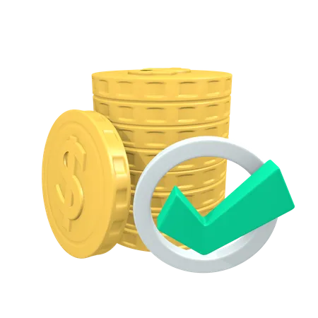 Geld Management  3D Illustration