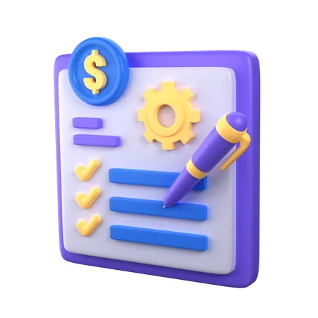 Geld Management  3D Icon