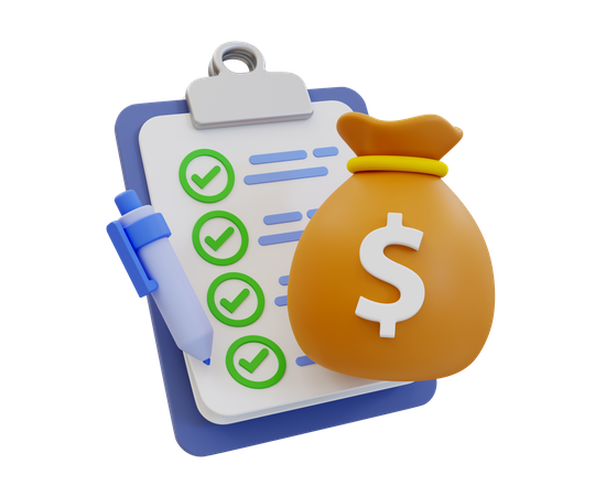 Geld Management  3D Icon