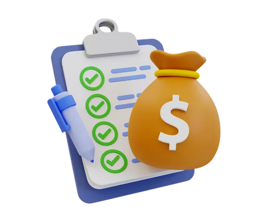 Geld Management  3D Icon