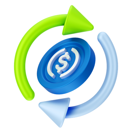 Geldnetzwerk  3D Icon