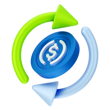 Geldnetzwerk  3D Icon